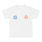 Fireworks — matching couple t-shirt, front print