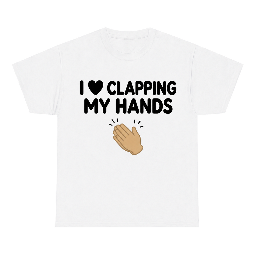 I Love Clapping My Hands — matching couple t-shirt, front print