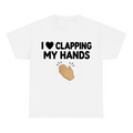 I Love Clapping My Hands — matching couple t-shirt, front print