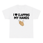 I Love Clapping My Hands — matching couple t-shirt, front print