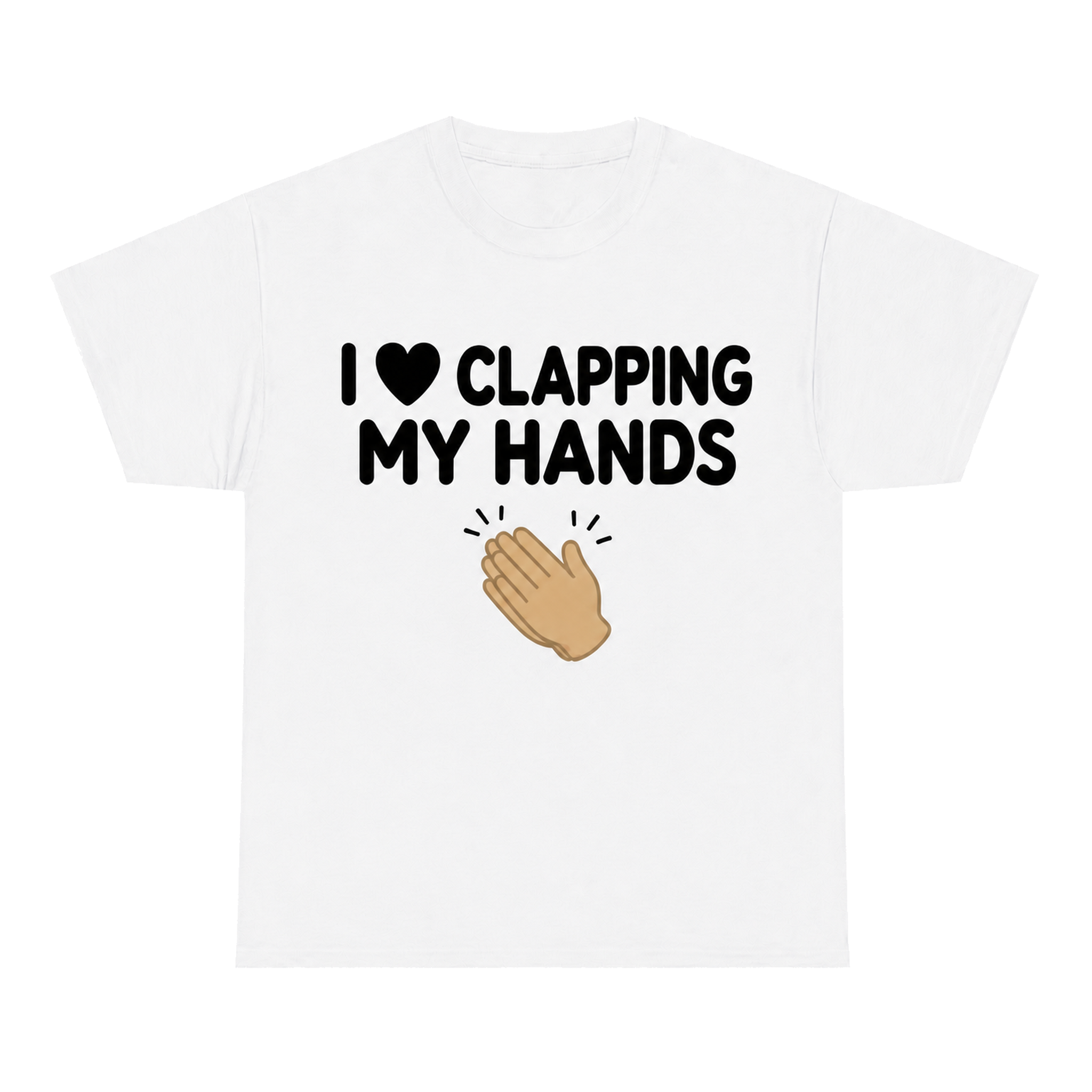 I Love Clapping My Hands — matching couple t-shirt, front print