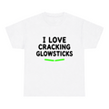 I Love Cracking Glowsticks — matching couple t-shirt, front print