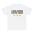 I Wish Summer Lasted Longer — matching couple t-shirt, front print