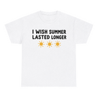 I Wish Summer Lasted Longer — matching couple t-shirt, front print