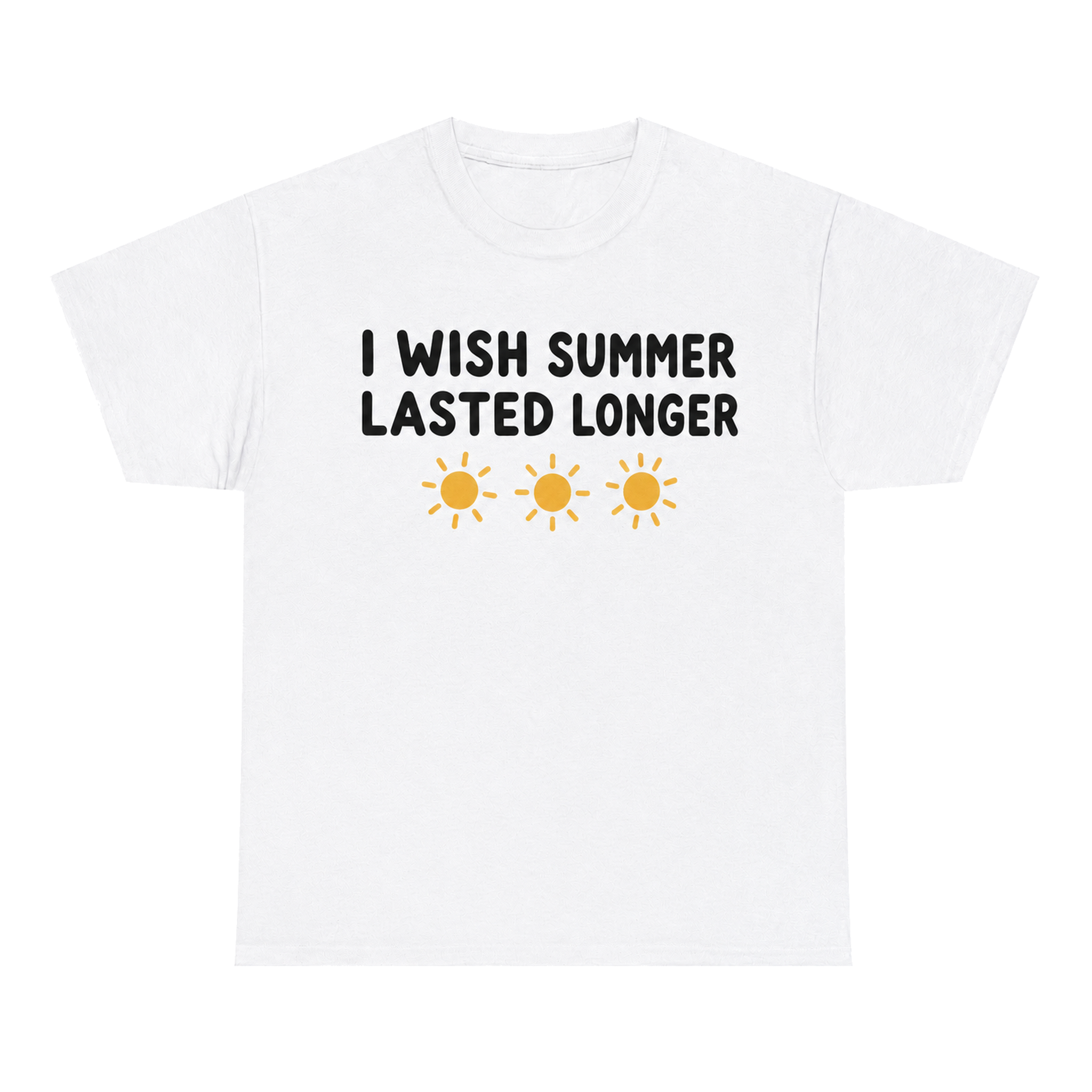 I Wish Summer Lasted Longer — matching couple t-shirt, front print