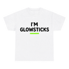 I'm Glowsticks — matching couple t-shirt, front print