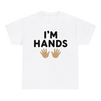 I'm Hands — matching couple t-shirt, front print