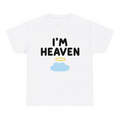 I'm Heaven — matching couple t-shirt, front print