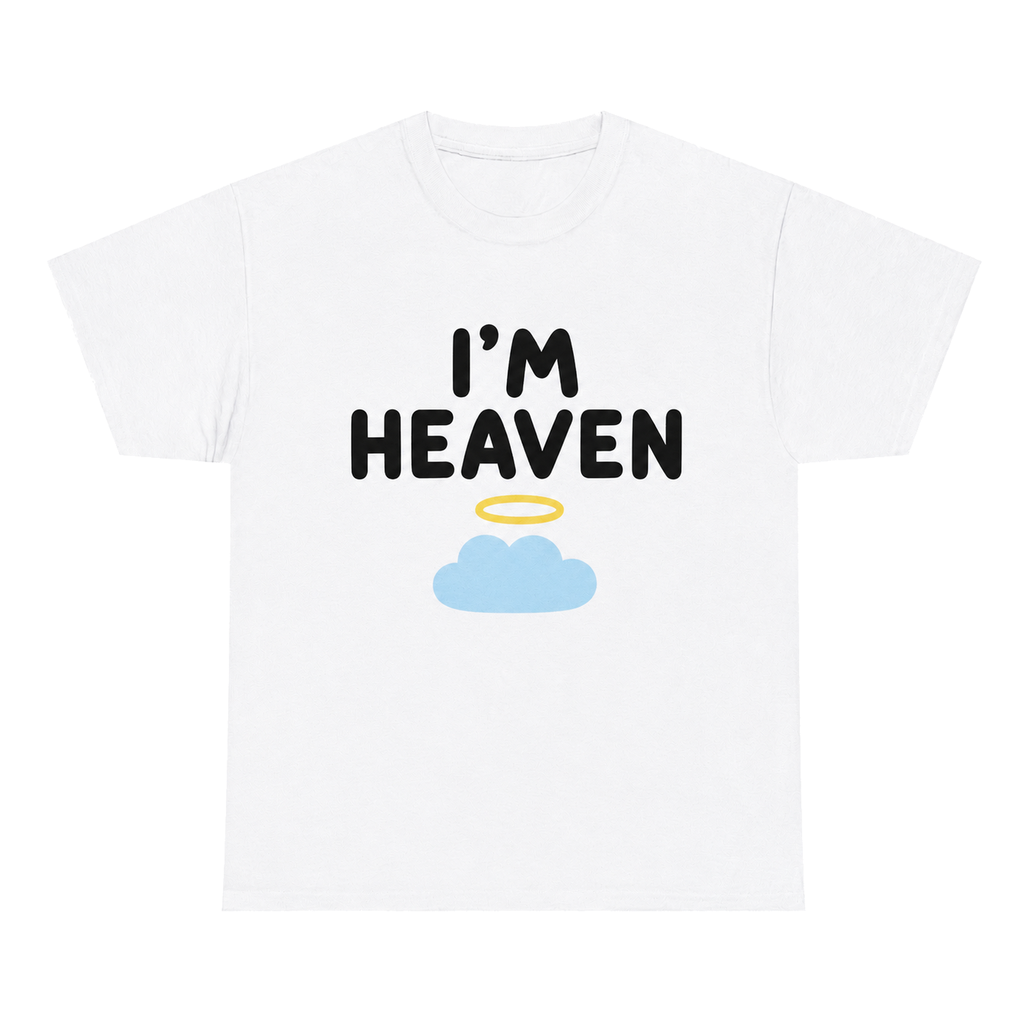 I'm Heaven — matching couple t-shirt, front print